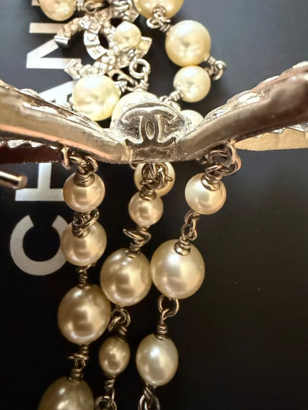 Chanel pearl and rhinestone necklace from the 2014 B Collection.
